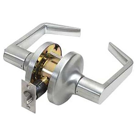 Tell Grade 1 Cylindrical Lock, Passage, Lever, Satin Chrome, 2-3/4 Inch Backset, SFIC Less Core-Small L1010-26D